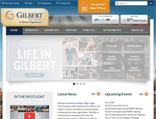 Tablet Screenshot of gilbertaz.gov